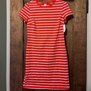 Coral short sleeve t-shirt dress from old navy